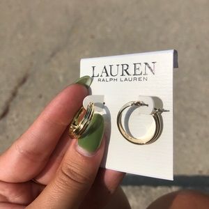 NWT Gold Ralph Lauren Hoops